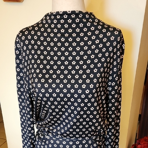 NWT Amour Vert Castile Navy and White Mia Dot Dress, Size XL - Picture 5 of 16